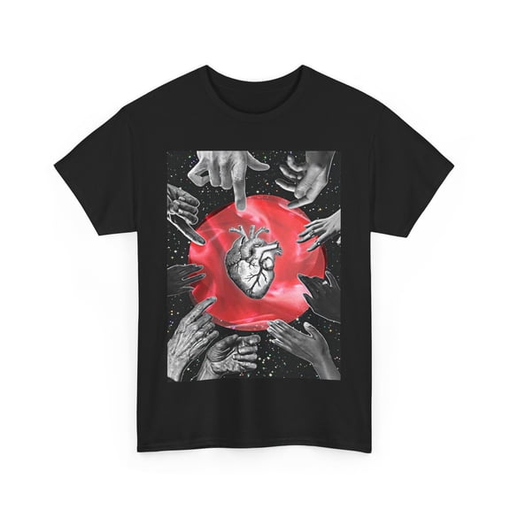 DOPE ART HEART ROCK METAL GRAPHIC TSHIRT TEE GIFT MEN WOMEN PUNK FASHION SHIRT