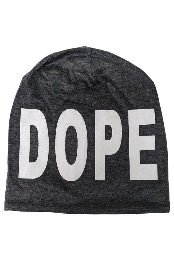 DOPE Charcoal Cotton Blend Beanie Hat