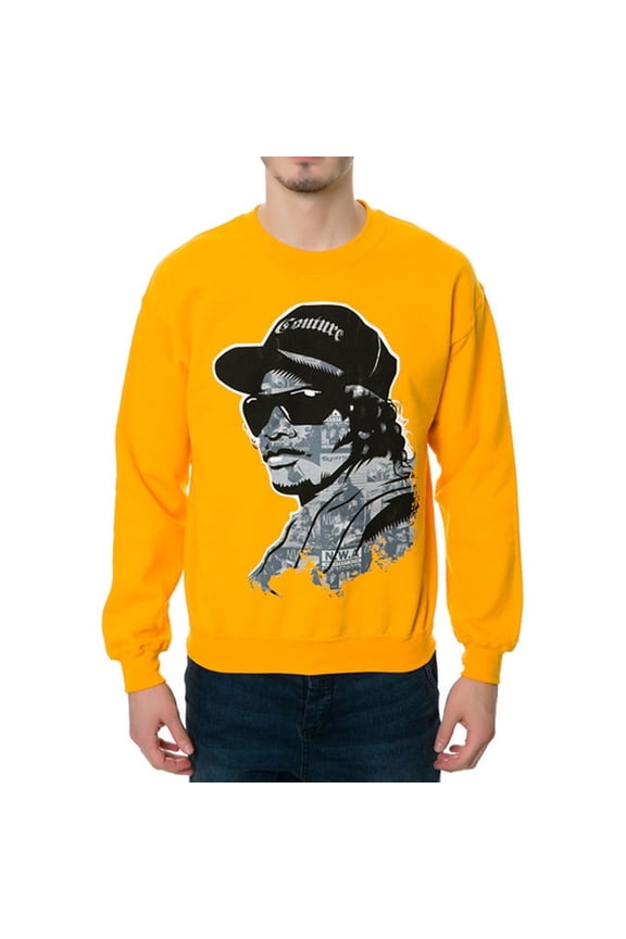 Mens N.W.A The Eazy-e Sweatshirt, Yellow, Medium
