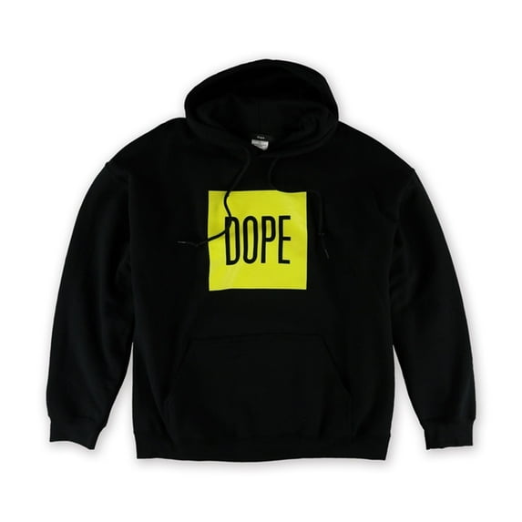 DOPE Mens The Box Pullover Hoodie Sweatshirt, Black, X-Large