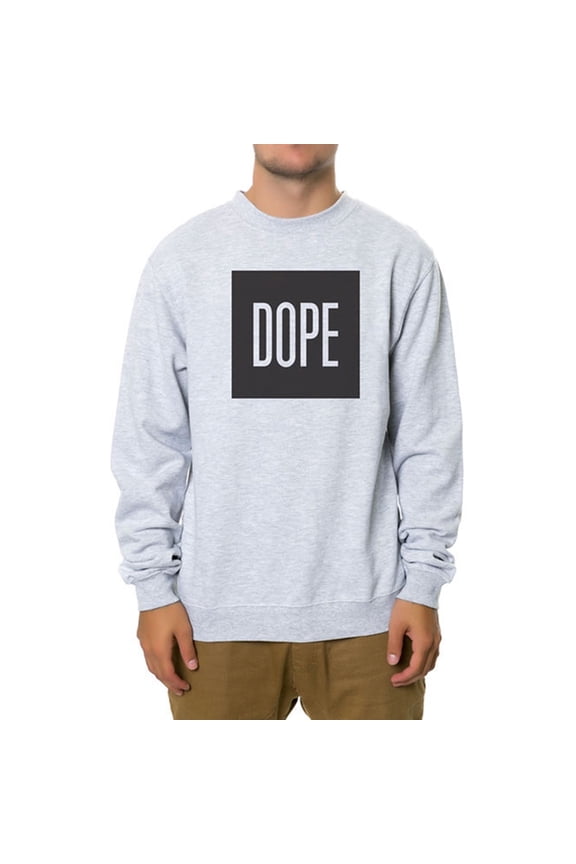 Mens The Box Sweatshirt, Grey, Medium