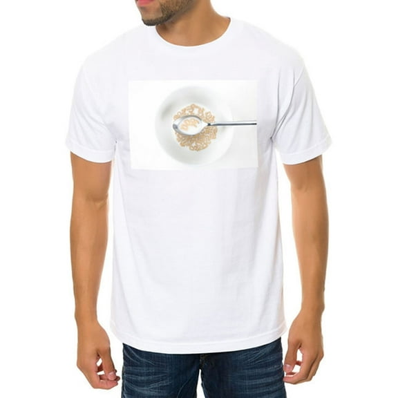 DOPE Mens The Cereal Graphic T-Shirt, White, Large
