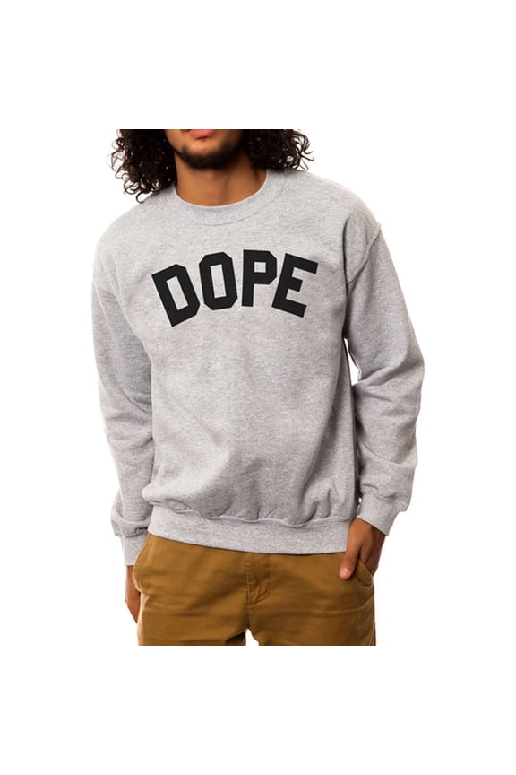 Mens The Collegiate Crewneck Sweatshirt, Grey, Large