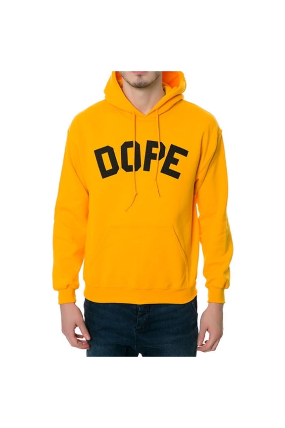 Mens The Collegiate Hoody Hoodie Sweatshirt, Yellow, Large
