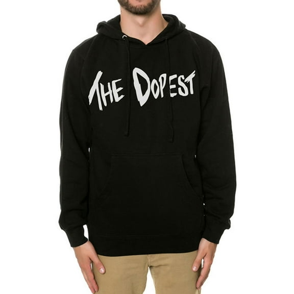 DOPE Mens The Dopest Hoodie Sweatshirt, Black, Large