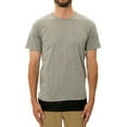 thumbnail image 1 of DOPE Mens The Leather Paneled Embellished T-Shirt, Grey, Medium, 1 of 2