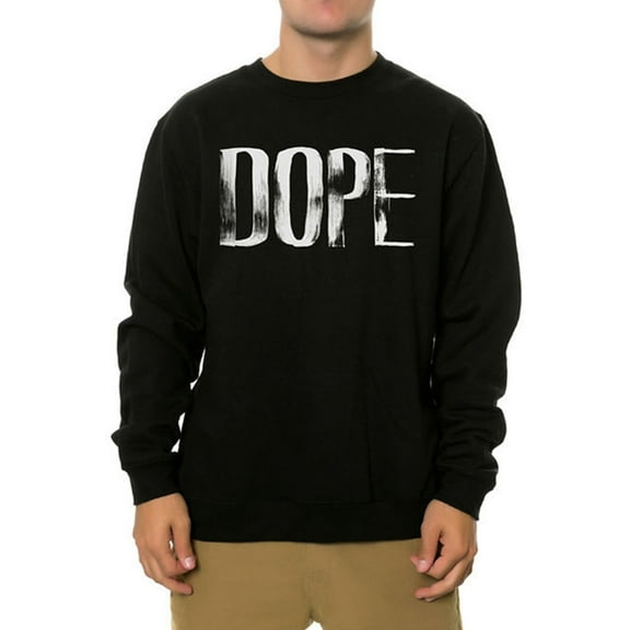DOPE Mens The Painted Sweatshirt, Black, Large