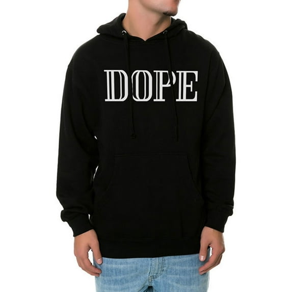 DOPE Mens The Pierre Pullover Hoodie Sweatshirt, Black, Medium