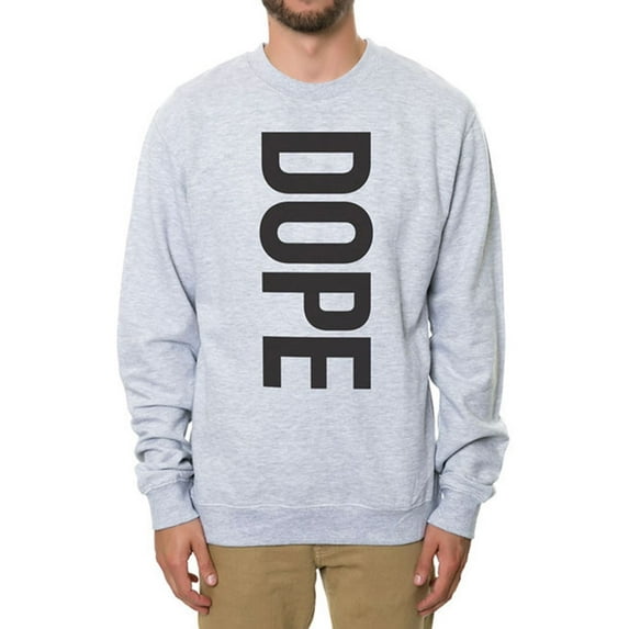DOPE Mens The Vertical Sweatshirt, Grey, X-Large