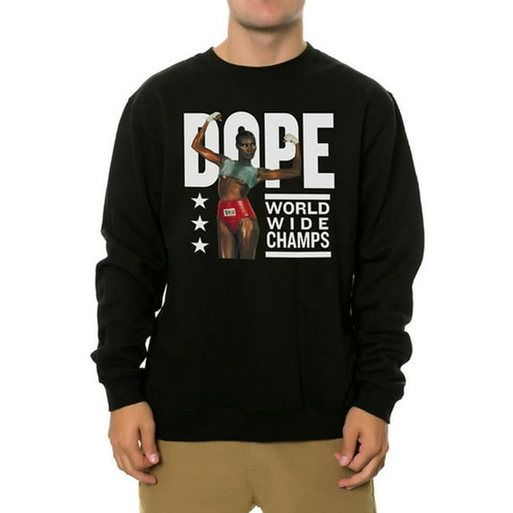 DOPE Mens The Worldwide Champs Sweatshirt, Black, Medium