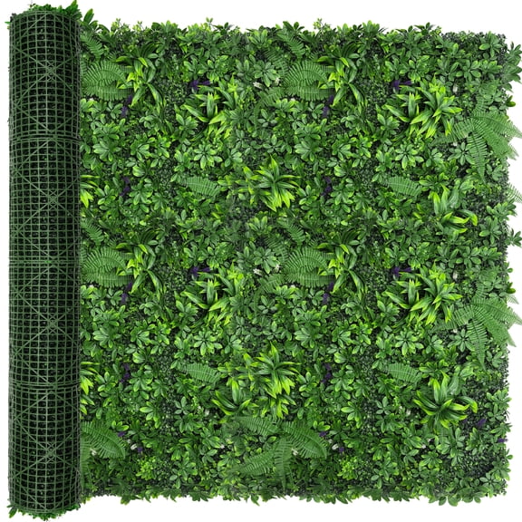 DOPGIB 72x144 Inch Artificial Greenery Plant Hedge Wall, UV-Resistant Faux Boxwood Panel Cover for Backyard, Garden, Patio, Balcony, Indoor Outdoor Decor