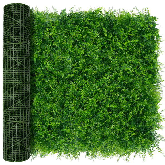 DOPGIB 72x144 Inch Artificial Greenery Plant Hedge Wall, UV-Resistant Faux Boxwood Panel Cover for Backyard, Garden, Patio, Balcony, Indoor Outdoor Decor