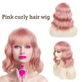 thumbnail image 1 of DOPI 1PC Daily Short Headgear Wavy Wig Headgear Short Hair Thin Bangs Wig Headgear, 1 of 5