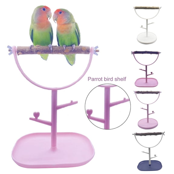 DOPI Bird Stand Anti-skid Chassis Training Rack Creative Parrot Exercise Gym Playstand Bird Toy