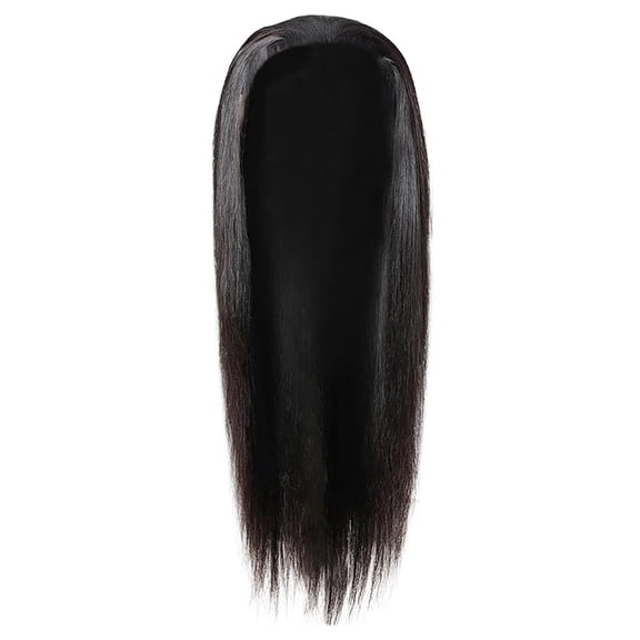 DOPI Black Wig Hair Wigs For Women Synthetic Straight 26inch Long Headband