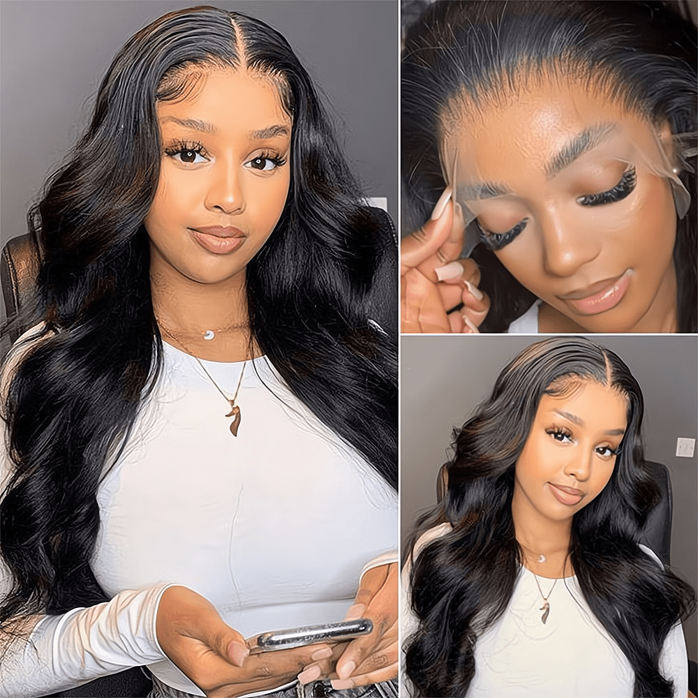 DOPI Body Wave Frontal Wig 13x4 Lace Front Wigs for Women Human Hair 180% Density Glueless Brazilian Virgin Hair Natural Col