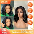 thumbnail image 1 of DOPI Body Wave Wig Human Hair for Women Brazilian Wigs 180% Density Natural Color 12 inch, 1 of 9