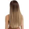 thumbnail image 1 of DOPI Brazilian Virgin Hair Full Lace Cap Band Human Hair Wigs For Black Women 65CM Beautiful Sexy Gold Party Wigs Long Curl, 1 of 6