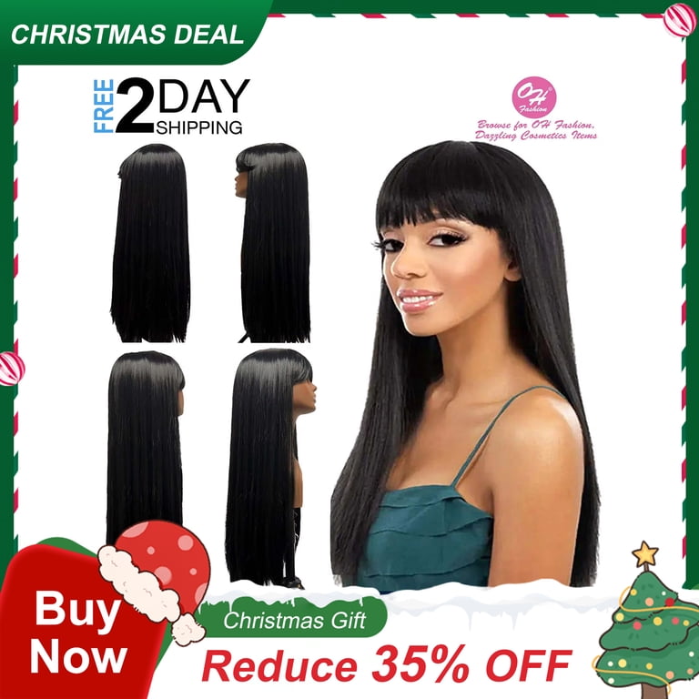 ?️ Long Straight Black

Wig With Bangs Amazon.com : WIGER Long Black Wigs with Bangs Straight Black  main image 4
