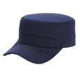 thumbnail image 1 of DOPI Fast Delievery Durable Casual Visor Caps Mens Summer US Military Breathable Cotton Adjustable Flat Hat(2pack), 1 of 1