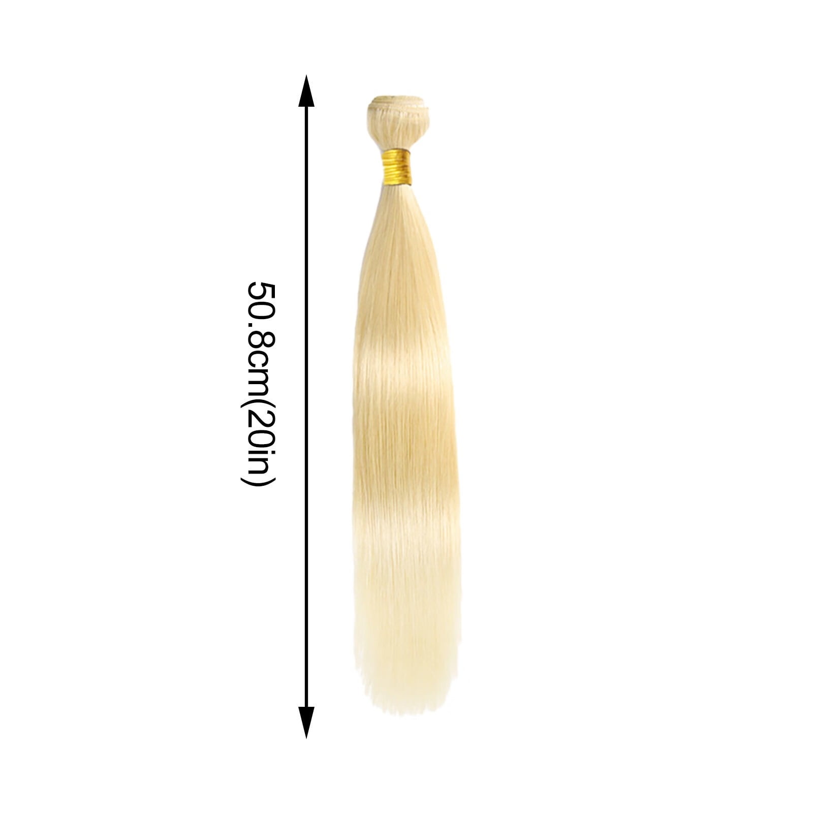 DOPI Hair Bundles Brazilian Hair Weave Bundles Natural Blonde Wigs Straight Hair(2Pack)