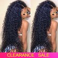 thumbnail image 1 of DOPI Hair Wave Wigs Brown Long Curly Water Wig Hair Fashion Curly Synthetic Black wig, 1 of 4