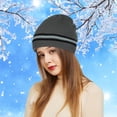 thumbnail image 1 of DOPI Hats for Women Winter Warm Hats Outdoor Winter Adult Neutral Keep Warm Printing Hats Plush Knitted Woolen Hat, 1 of 5