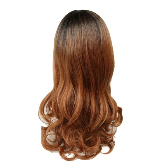 DOPI Headband Wigs Black Women Natural Wig Long Curly Hair Synthetic Wig Fashion Costume Wigs Brown