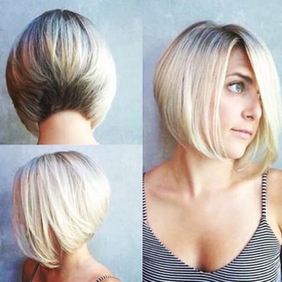 DOPI Human Hair Wigs For Women Black Color Natural Lace Hair Fashion Synthetic Short Straight Dyeing BOB Gold Natural Hair