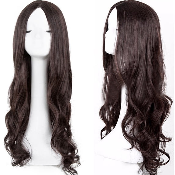 DOPI Human Hair Wigs For Women Long Loose Wavy Syntheic Wig Front Wig Curly Full Natural Hair Wigs Women