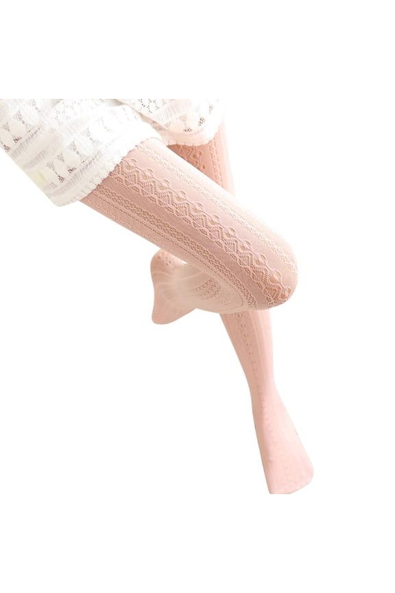 Leg Warmers Thigh High Stockings Women Retro Slim Transparent Carved Lace Stockings Pantyhose Hollow Socks Tights Stocking Fishnet Stockings Pink One Size