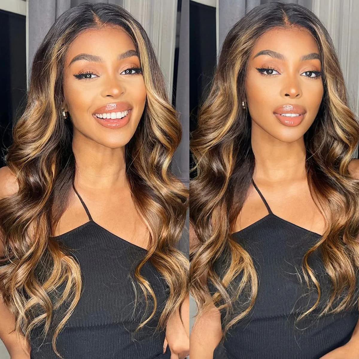 26 Inch Heat Resistant Synthetic Wavy Wig Middle Part Protein Fiber Daily Party Amazon.com : NAYOO 26 Inch Long Curly Middle Part Synthetic  main image 2
