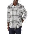 thumbnail image 1 of DOPI Men Long Sleeved Flannel Shirt Striped Shirt Men's Plaid Coat Autumn And Winter Daily Coat (available In Large And High Sizes), 1 of 5