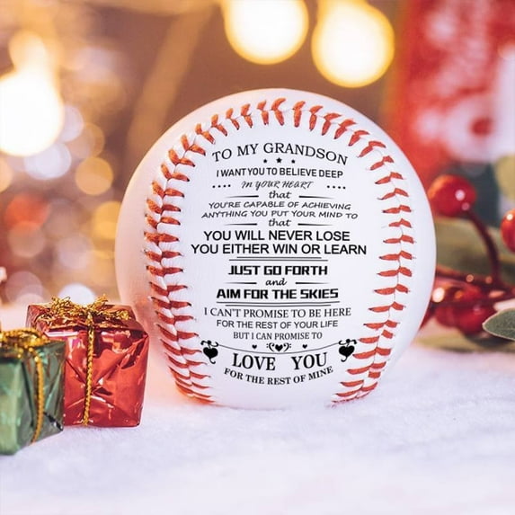 DOPI Never Lose Will Baseball-son/grandson's Printed Baseball-you Winter Sports Equipment Gear for Men Multi-color