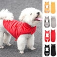 thumbnail image 1 of DOPI Pet Apparel Solid Color Keep Warmth Skin-friendly Pet Dog Vest Coat Outfit for Winter, 1 of 8