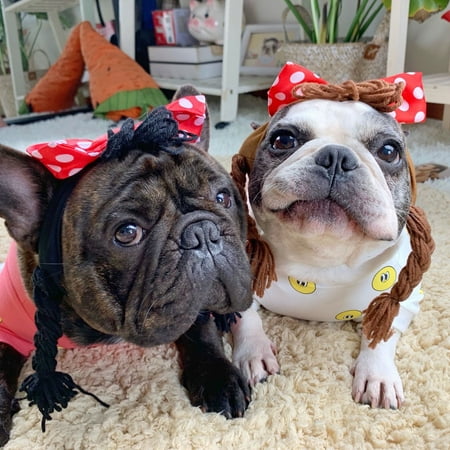 DOPI Pet Headband Funny Style Dress Up Hair Accessories Dog Wig Cosplay Headwear Photo Props