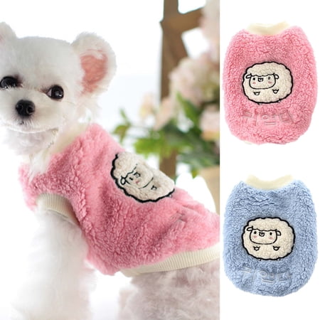 DOPI Pet Pullover Sheep Pattern Dress-up Skin-friendly Cartoon Pet Dogs Cats Vest Costume for Autumn