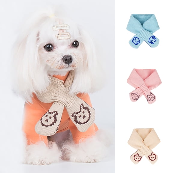 DOPI Pet Scarf All-matched Keep Warm Holiday Dress Up Christmas Cat Dog Scarf Pet Accessories