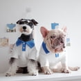 thumbnail image 1 of DOPI Plus Size Dog Uniform Soft Texture Easy to Wear Two-tone Dog T-Shirt With Button Pet Supplies, 1 of 8