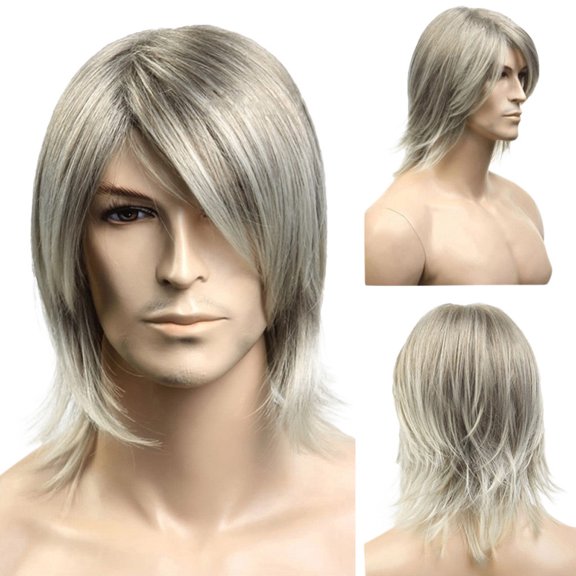 DOPI Rocker Men Fashion Short Hair Wig Perfect For Carnivals Party Cosplay Festival