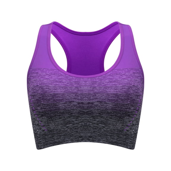 DOPI Shockproof Printed Sports Running Yoga Bra for Women Breathable Wirefree Fitness Sportswear Cross Back Workout Bra
