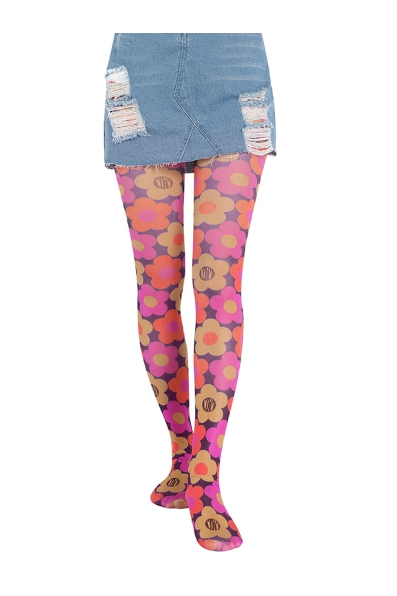 Stockings Womens Mesh Patterned Fishnet Leggings Tights Net Pantyhose Heart Print High Stocking