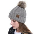 thumbnail image 1 of DOPI Stylish Hats New Women Girls Keep Warm Winter Casual Knitted Hat Wool Hemming Hat Ski Hat, 1 of 4