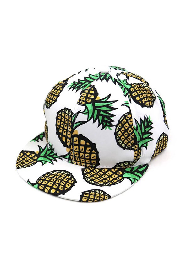 Stylish Hats Pineapple Snapback Bboy Hat Adjustable Baseball Cap Hip-hop Hat Unisex WH