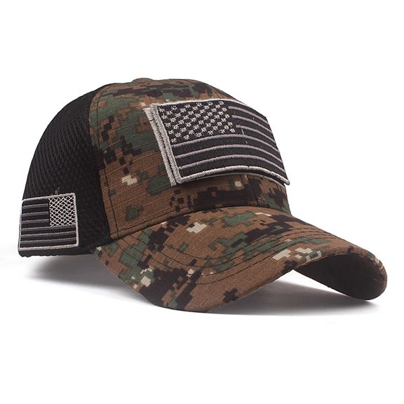 DOPI Stylish Hats Spring And Summer Fashion Flag Hat Wash Old Letter Baseball Hat