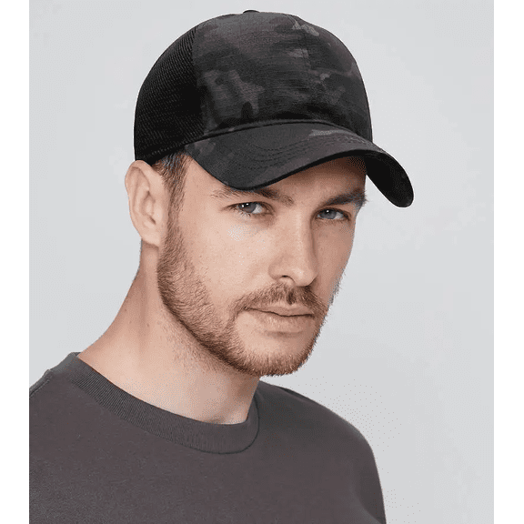 DOPI Stylish Hats Summer Print Ponytail Messy Buns Trucker Plain Baseball Visor Cap Unisex Hat