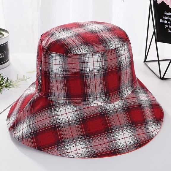 DOPI Stylish Hats Women Printing Double-sided Wearing Summer Visor Folding Fishing Bucket Hat