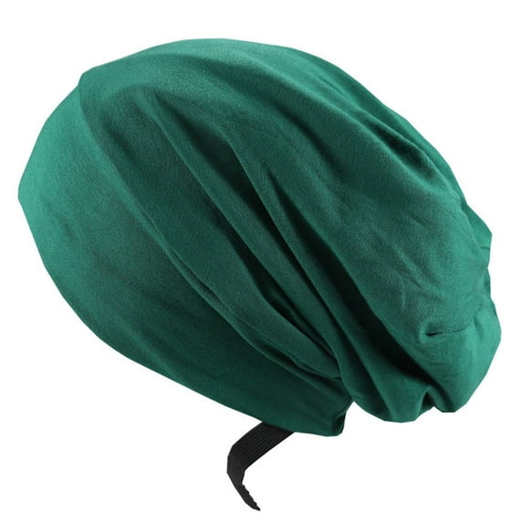 DOPI Stylish Hats Women Solid Color Adjustable Elasticity Elastic Capless Cap(2pack)