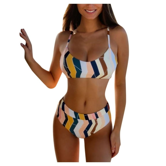DOPI Summer Swimsuit Female Two-piece Bikini Sexy Concise Swimsuit