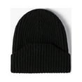 thumbnail image 1 of DOPI Women Hat Women's Fashion Casual Woolen Hat Solid Warm Outdoor Knitted Hat Black Free size, 1 of 3
